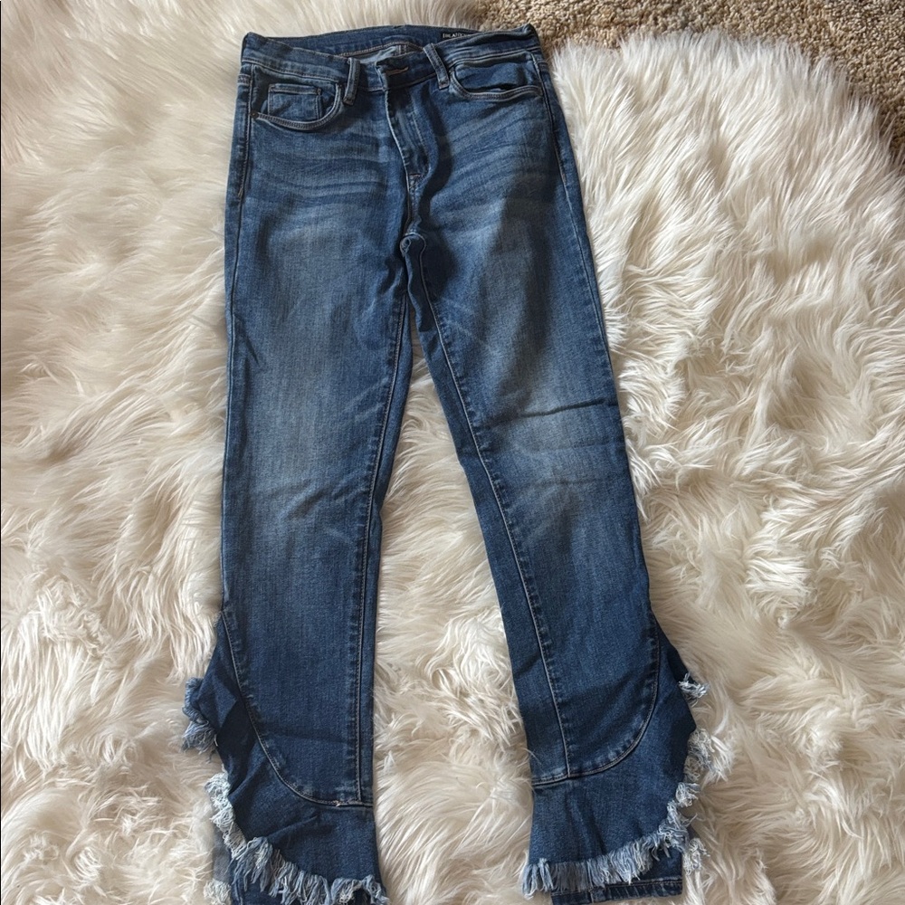 Blank NYC Distressed Blue Denim Jeans